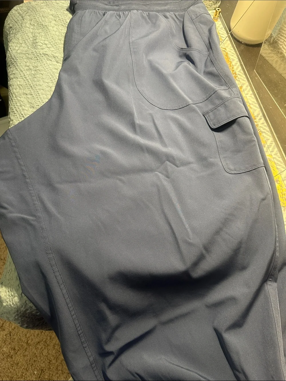 Ladies Blue Capri pants Sz 3X by RBX - Picture 1 of 8